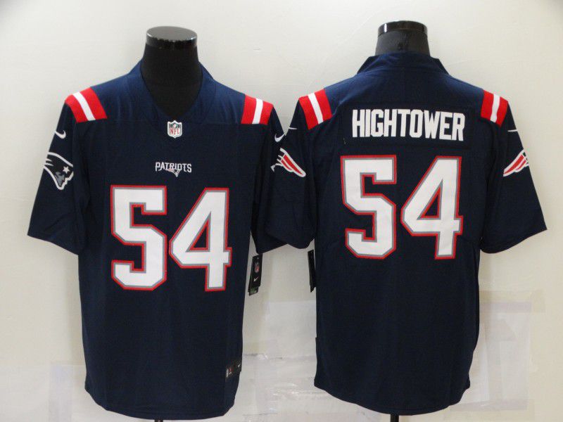 Men New England Patriots #54 Hightower Blue Nike Vapor Untouchable Limited 2021 NFL Jersey